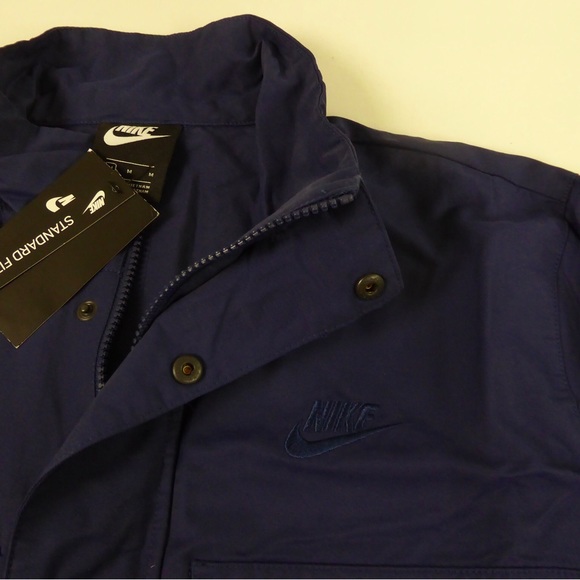 Nike | Jackets & Coats | Nike Sportswear M65 Cotton Woven Jacket Full Zip Standard Fit Nwt 